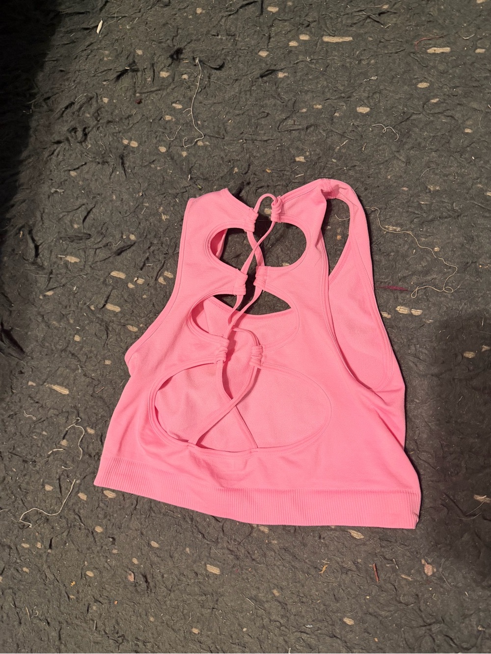 Pink Racerback Sports Bra Top - Picture 2 of 2